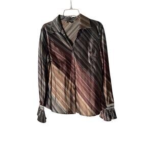 Spense Gray Satin Women's Size Large